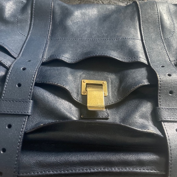 Proenza Schouler large navy blue ps1 handbag - Picture 4 of 16